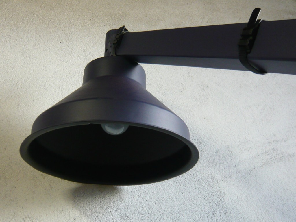 Eclairage potence fer