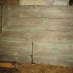 Et la porte de grange utilisée